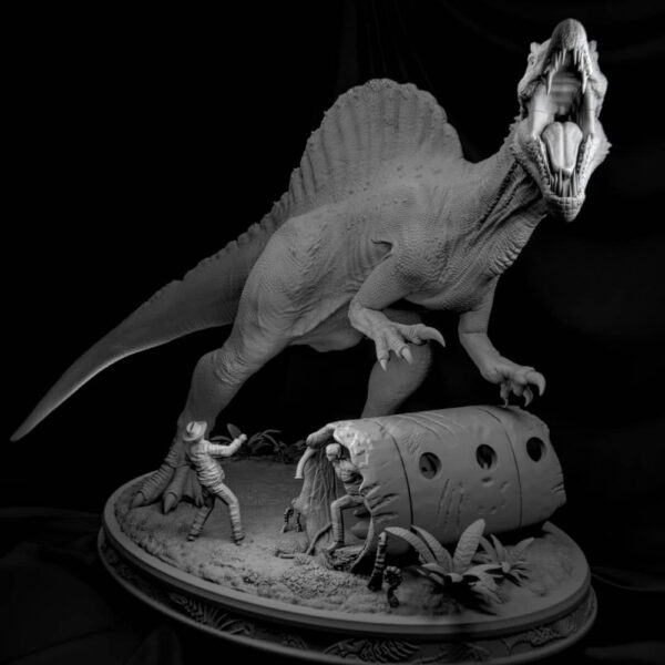 Spinosaurus Diorama 3D Printable STL – Realistic Prehistoric Model for Jurassic Displays - Image 2