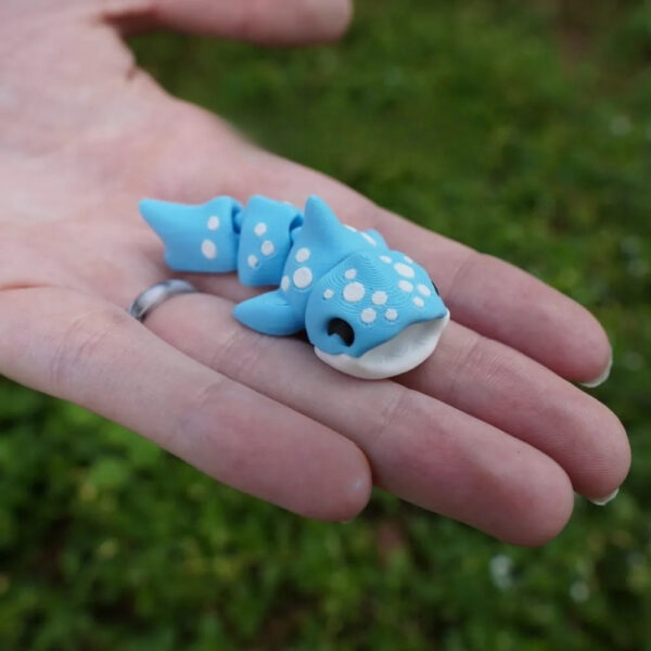 Whale Shark STL – 3D Printable Multicolor Model | Flexi Articulated or Static Display Version - Image 3