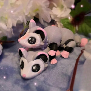 Flexi Possum STL – Articulated Print-in-Place 3D Model | Cute Poseable Marsupial