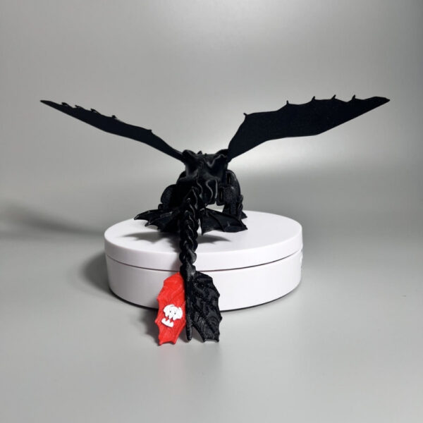 Flexi Toothless STL – Articulated Night Fury Dragon | 3D Printable How to Train Your Dragon Fan Art - Image 3
