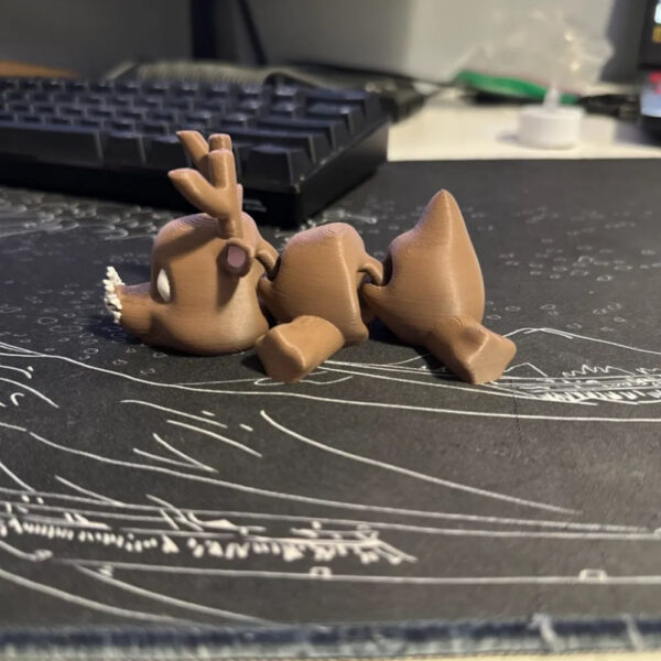 Cute Flexi Reindeer Articulated STL Model – 3D Printable Holiday Decor - Image 2