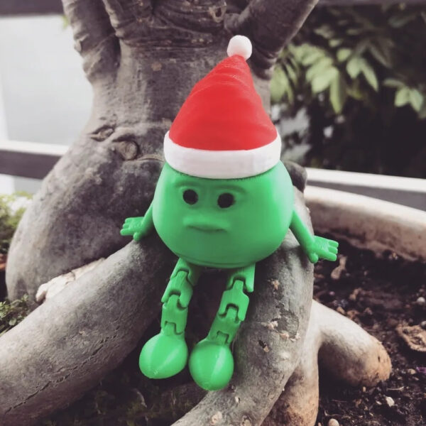 Christmas Mike Wazowski STL – Articulated Holiday Monster Model | 3D Printable Festive Decor - Image 2