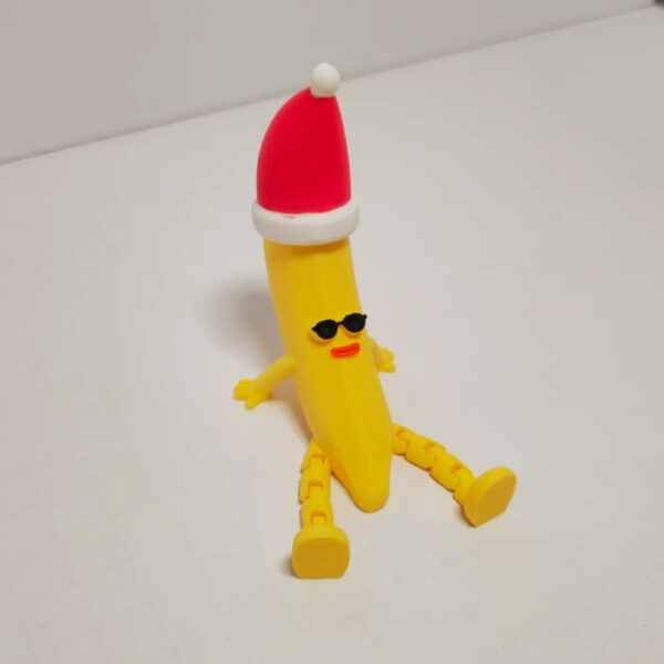 Cool Banana STL – Articulated Legs 3D Model | Wiggly Printable Fruit Toy - Image 3