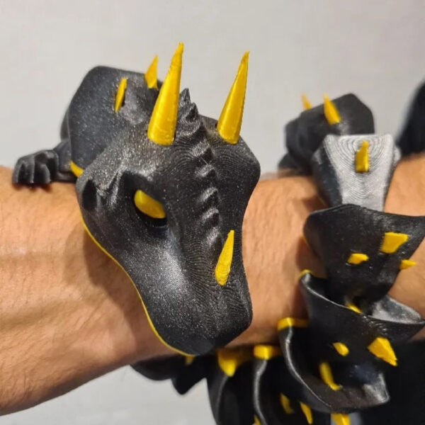Cute Articulated Dragon STL – Dual-Color Flexi Model for Single Extruder Printers - Image 2