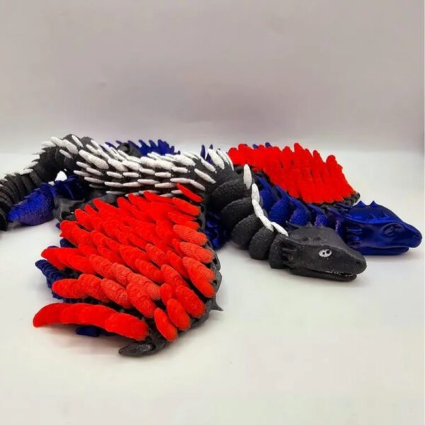 Flexi Wing Baby Dragon STL – Classic Link Edition | Articulated 3D Printable Fantasy Creature - Image 2