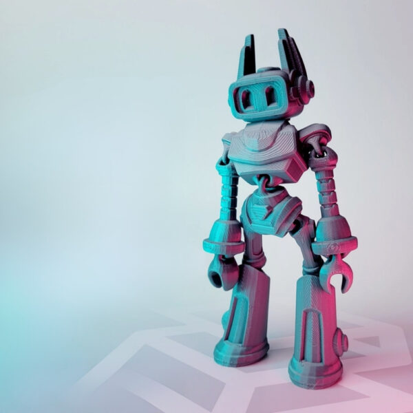 Zippy the Bot STL – Articulated Flexi Robot | Print-in-Place 3D Model for All Skill Levels - Image 2