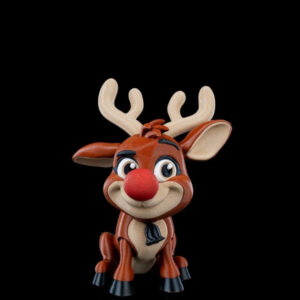 Rudolph the Deer STL – Festive 3D Printable Reindeer Model | Christmas Decor & Gift