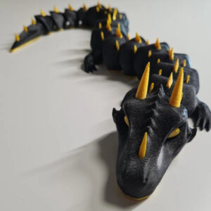 Cute Articulated Dragon STL – Dual-Color Flexi Model for Single Extruder Printers