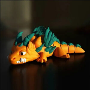 kyEmber STL – Feathered Flame Dragon 3D Model | Fantasy Articulated Creature