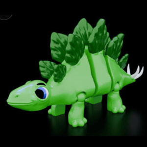 Cute Articulated Stegosaurus STL – Print-in-Place Dinosaur Model | Flexi Prehistoric Toy