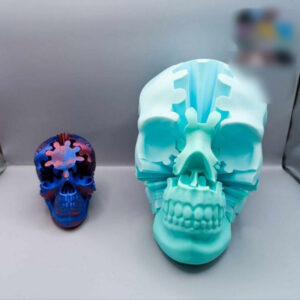 Gear Skull STL – Mechanical Steampunk Skull Model | 3D Printable Gothic Decor