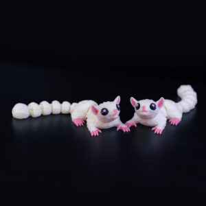 Flexi Sugar Glider STL – Adorable Print-in-Place Model | Poseable 3D Printable Marsupial