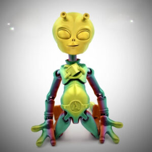 Articulated Spaceman STL – 3D Printable Poseable Astronaut Model (Flexi Joints for Sci-Fi Dioramas)