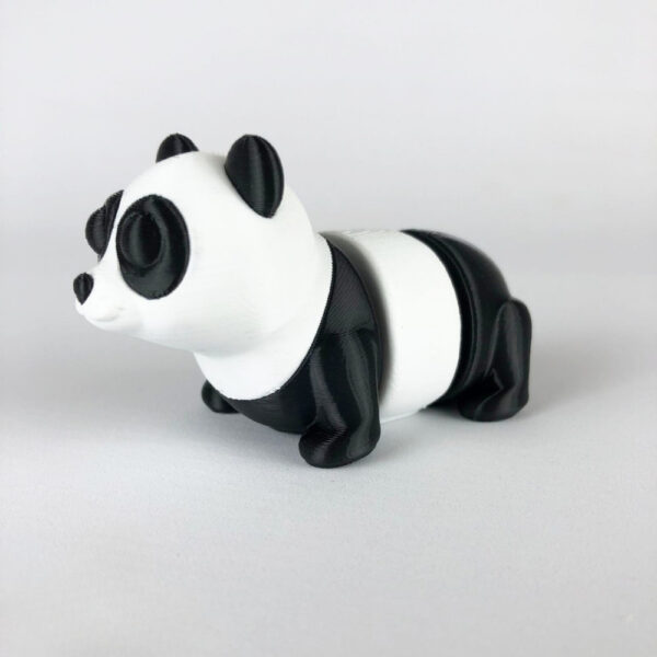 Cute Panda – Articulated Dark Eyes Version | Print-in-Place 3D Printable Panda Model