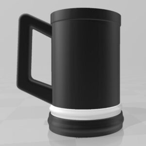 Square-Handle Jug STL – 3D Printable Modern Pitcher (Functional & Decorative Design)