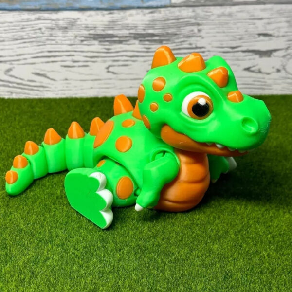 Baby T-Rex STL – 3D Printable Cute Dinosaur Model (Chubby & Roaring Pose)