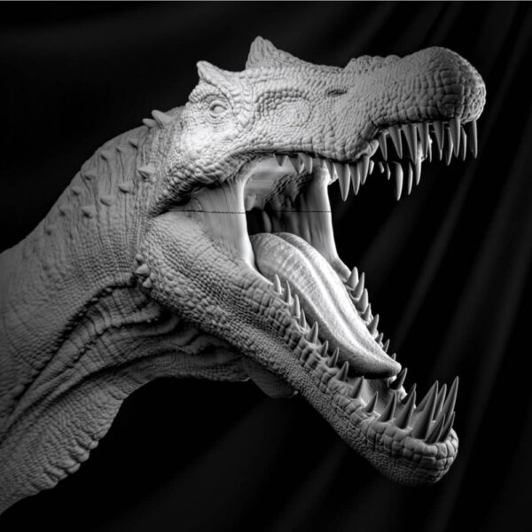 Spinosaurus Diorama 3D Printable STL – Realistic Prehistoric Model for Jurassic Displays - Image 3