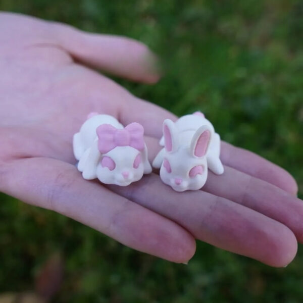 Mini Rabbit 1-Color STL – Adorable 3D Printable Bunny Model | Simple & Cute Desk Companion - Image 3