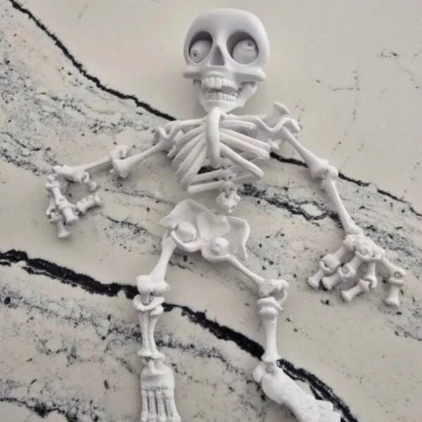 Fidget Flexi Skeleton STL – Articulated 3D Printable Halloween Toy | Print-in-Place Spooky Fun - Image 3