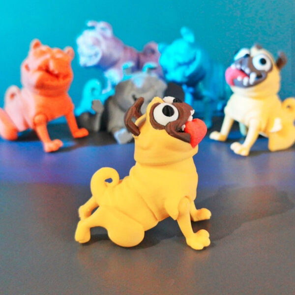Naughty Pug STL by BoxSkull – Mischievous 3D Printable Pug Figurine | Playful Dog Model for Decor & Gifts - Image 2