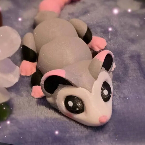 Flexi Possum STL – Articulated Print-in-Place 3D Model | Cute Poseable Marsupial - Image 2
