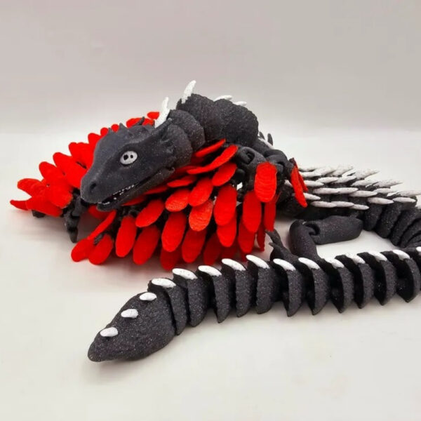 Flexi Wing Baby Dragon STL – Classic Link Edition | Articulated 3D Printable Fantasy Creature - Image 3