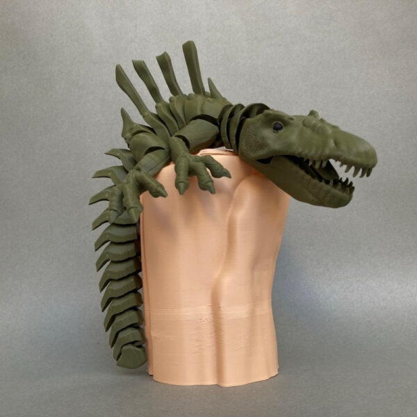 Flexi Spinosaurus STL – Articulated Dinosaur Model | 3D Printable Jurassic Predator - Image 3