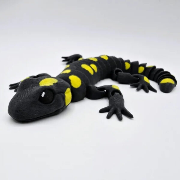 Flexi Fire Salamander STL – 3D Printable Mythical Amphibian | Articulated & Glow-in-the-Dark Model - Image 3
