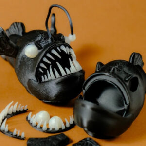 Angler Fish STL – Articulated Deep Sea Predator | Glow-in-the-Dark 3D Printable Model
