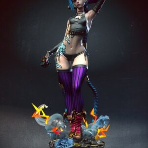 Jinx (SFW) 3D Printable STL File – League of Legends Fan Art Model