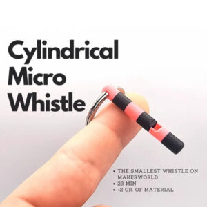 Cylindrical Micro Whistle STL – 3D Printable Emergency Whistle | Compact & High-Pitched Design