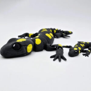 Flexi Fire Salamander STL – 3D Printable Mythical Amphibian | Articulated & Glow-in-the-Dark Model