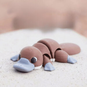 Flexi Platypus STL – Articulated 3D Printable Model | Quirky Print-in-Place Aquatic Mammal