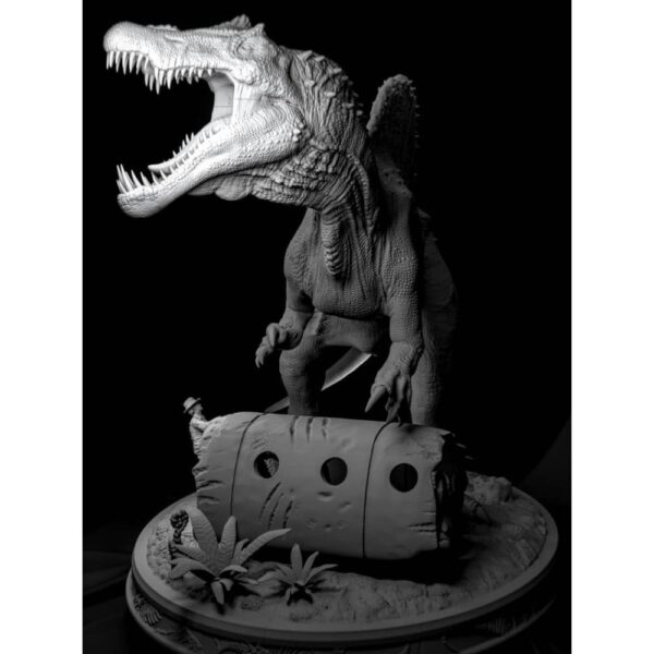 Spinosaurus Diorama 3D Printable STL – Realistic Prehistoric Model for Jurassic Displays - Image 5