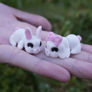 Mini Rabbit 1-Color STL – Adorable 3D Printable Bunny Model | Simple & Cute Desk Companion
