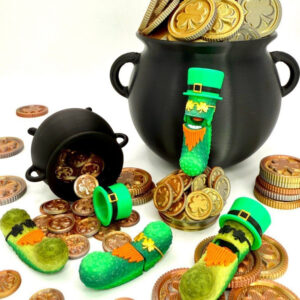 Pickle Irish STL – 3D Printable Leprechaun Pickle Character | St. Patrick’s Day Fun