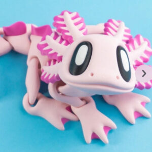 BlobLab Axolotl STL – 3D Printable Aquatic Friend | Chunky & Adorable Salamander Model