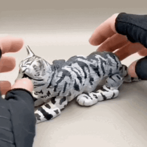 Kekreations – Cat STL | 3D Printable Feline Companion | Playful & Poseable Kitty Model