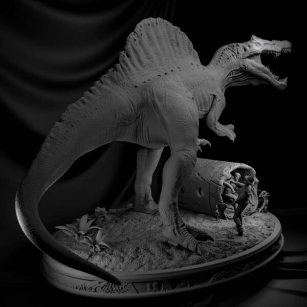 Spinosaurus Diorama 3D Printable STL – Realistic Prehistoric Model for Jurassic Displays - Image 6