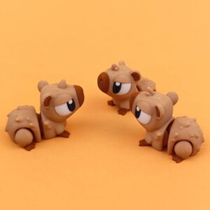 Baby Capybara STL – Adorable 3D Printable Rodent Model | Chonky Cuteness for Desk & Decor