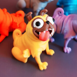Naughty Pug STL by BoxSkull – Mischievous 3D Printable Pug Figurine | Playful Dog Model for Decor & Gifts