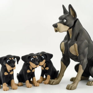 Doberman STL | 3D Printable Guard Dog Figurine – Sleek & Powerful Design