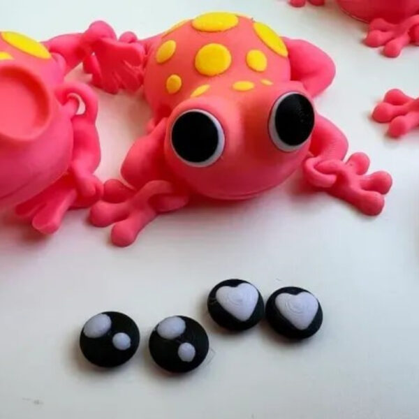 Flexi Frog STL – Articulated 3D Printable Toy | Cute Poseable Amphibian Model for Desk Decor & Fidget Fun - Image 3