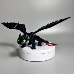 Flexi Toothless STL – Articulated Night Fury Dragon | 3D Printable How to Train Your Dragon Fan Art