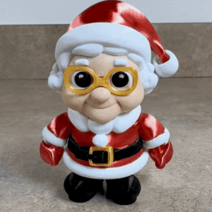 Mr. & Mrs. Claus STL Set – 3D Printable Christmas Figurines for Holiday Decor