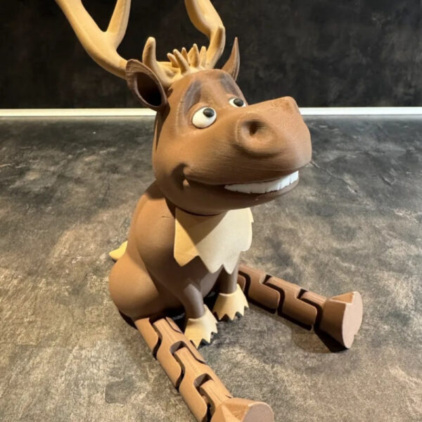 Articulated Sven STL – Poseable Reindeer Model | Frozen-Inspired 3D Printable Toy - Image 2