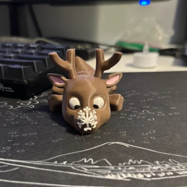 Cute Flexi Reindeer Articulated STL Model – 3D Printable Holiday Decor - Image 3