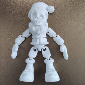 Skeleton Santa STL – Spooky Holiday 3D Model | Macabre Christmas Decor