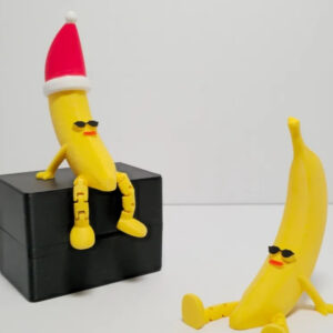 Cool Banana STL – Articulated Legs 3D Model | Wiggly Printable Fruit Toy