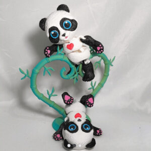 Love Me Panda STL – Adorable 3D Printable Figurine | Cute Poseable Bear Model